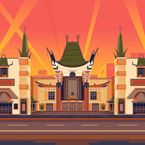 Theaters Collection, Los Angeles Art Prints by George Townley