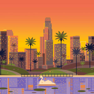 Sunset Collection, Los Angeles Art Prints by George Townley