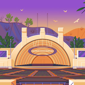 Iconic Landmarks Collection, Los Angeles Art Prints by George Townley