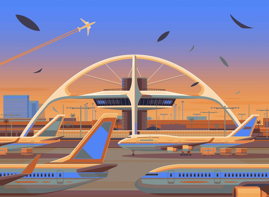 Day Collection, Los Angeles Art Prints by George Townley