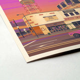 Amoeba Music Illustration, Los Angeles Art Print by George Townley