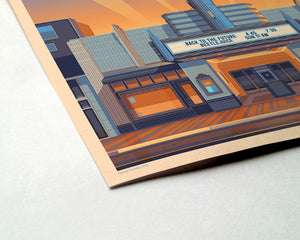 Art Theatre of Long Beach Illustration, Los Angeles Art Print by George Townley