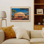 Cinerama Dome Illustration, Los Angeles Art Print by George Townley