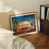 Cinerama Dome Illustration, Los Angeles Art Print by George Townley