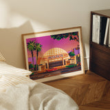 Cinerama Dome Illustration, Los Angeles Art Print by George Townley