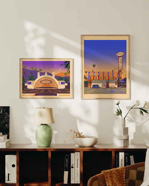 Catalina Liquor Illustration, Los Angeles Art Print by George Townley