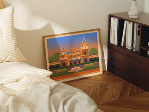 Disneyland Entrance Illustration, Los Angeles Art Print by George Townley