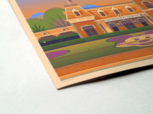Disneyland Entrance Illustration, Los Angeles Art Print by George Townley