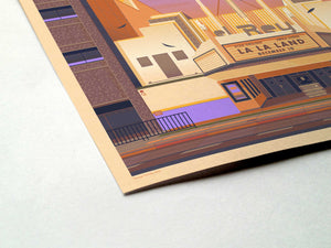 El Rey Theatre Illustration, Los Angeles Art Print by George Townley