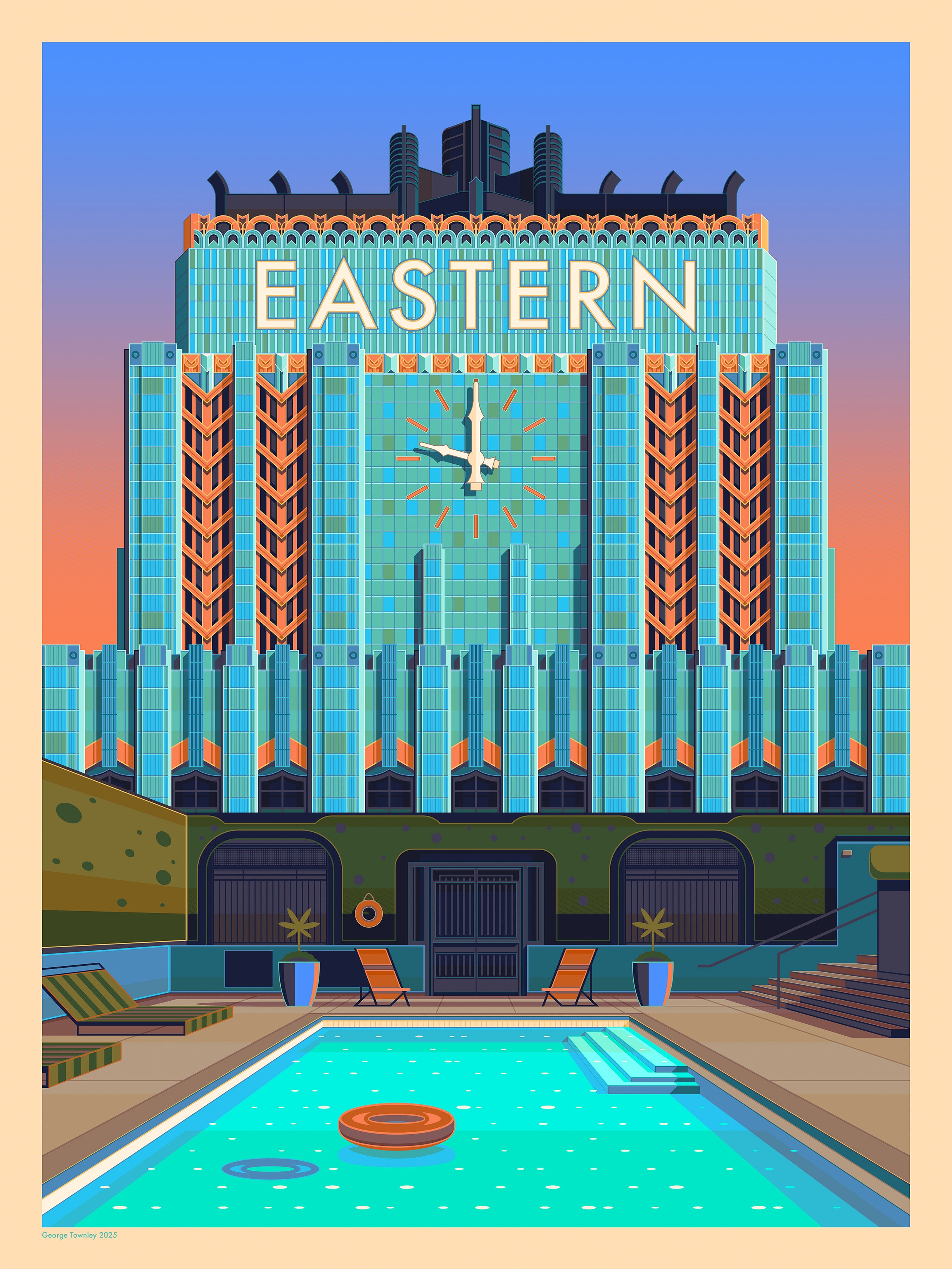 Eastern Columbia Building Los Angeles Art Print by George Townley