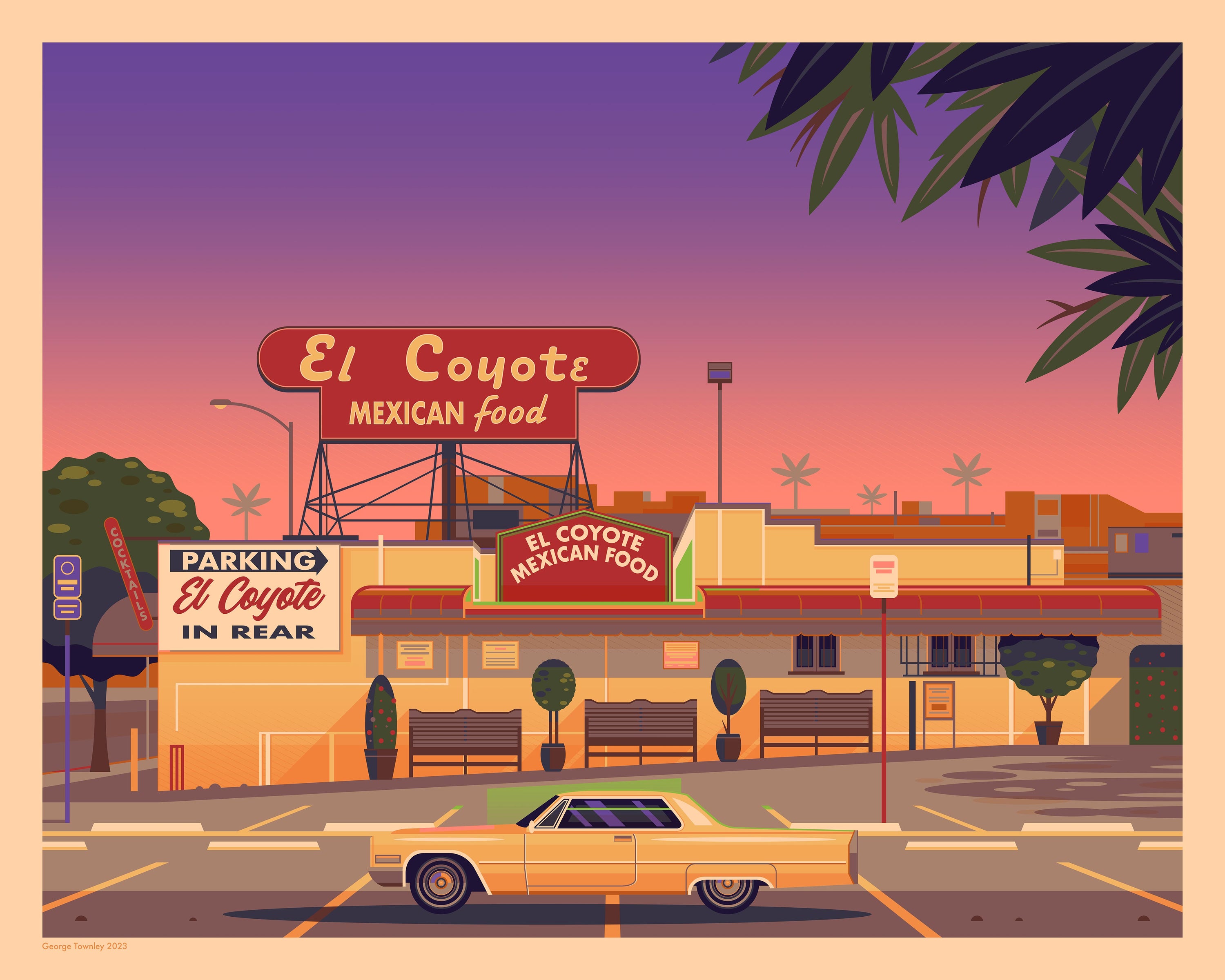 George Townley El Coyote Cafe Sunset