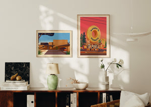 George Sturges House Illustration, Los Angeles Art Print by George Townley