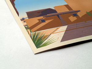 George Sturges House Illustration, Los Angeles Art Print by George Townley