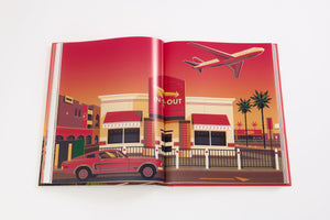 Golden Hour Coffee Table Book, Los Angeles Architecture Illustrations by George Townley