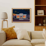 In-N-Out Hollywood Illustration, Los Angeles Art Print by George Townley