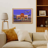 In-N-Out LAX Illustration, Los Angeles Art Print by George Townley