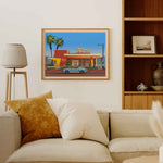In-N-Out Westwood Illustration, Los Angeles Art Print by George Townley