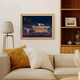 In-N-Out Westwood Illustration, Los Angeles Art Print by George Townley