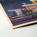In-N-Out Westwood Illustration, Los Angeles Art Print by George Townley