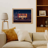 New Beverly Cinema Illustration, Los Angeles Art Print by George Townley