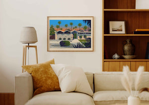 Park Imperial South Illustration, Palm Springs Art Print by George Townley