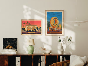 Paramount Pictures Gate Illustration, Los Angeles Art Print by George Townley