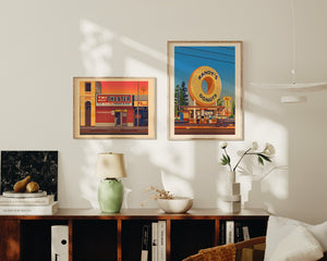 Tiki Adult Theater Illustration, Los Angeles Art Print by George Townley