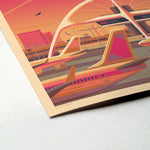 Theme Building Illustration, Los Angeles Art Print by George Townley