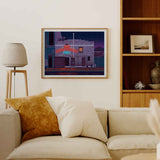 The Lighthouse Cafe Illustration, Los Angeles Art Print by George Townley