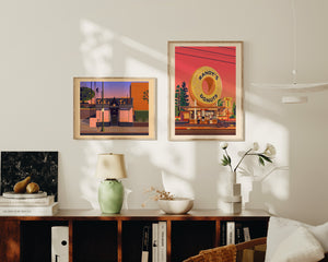 Tiki Ti Illustration, Los Angeles Art Print by George Townley