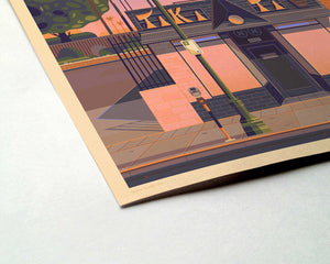 Tiki Ti Illustration, Los Angeles Art Print by George Townley