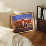 Vista Theatre Illustration, Los Angeles Art Print by George Townley