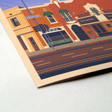 Vista Theatre Illustration, Los Angeles Art Print by George Townley