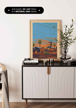 Canter's Deli illustration of a Los Angeles landmark by George Townley – detailed architectural art print capturing the iconic landmark