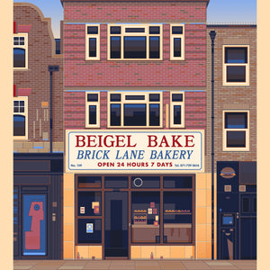 Beigel Bake Brick Lane London Art Print by George Townley