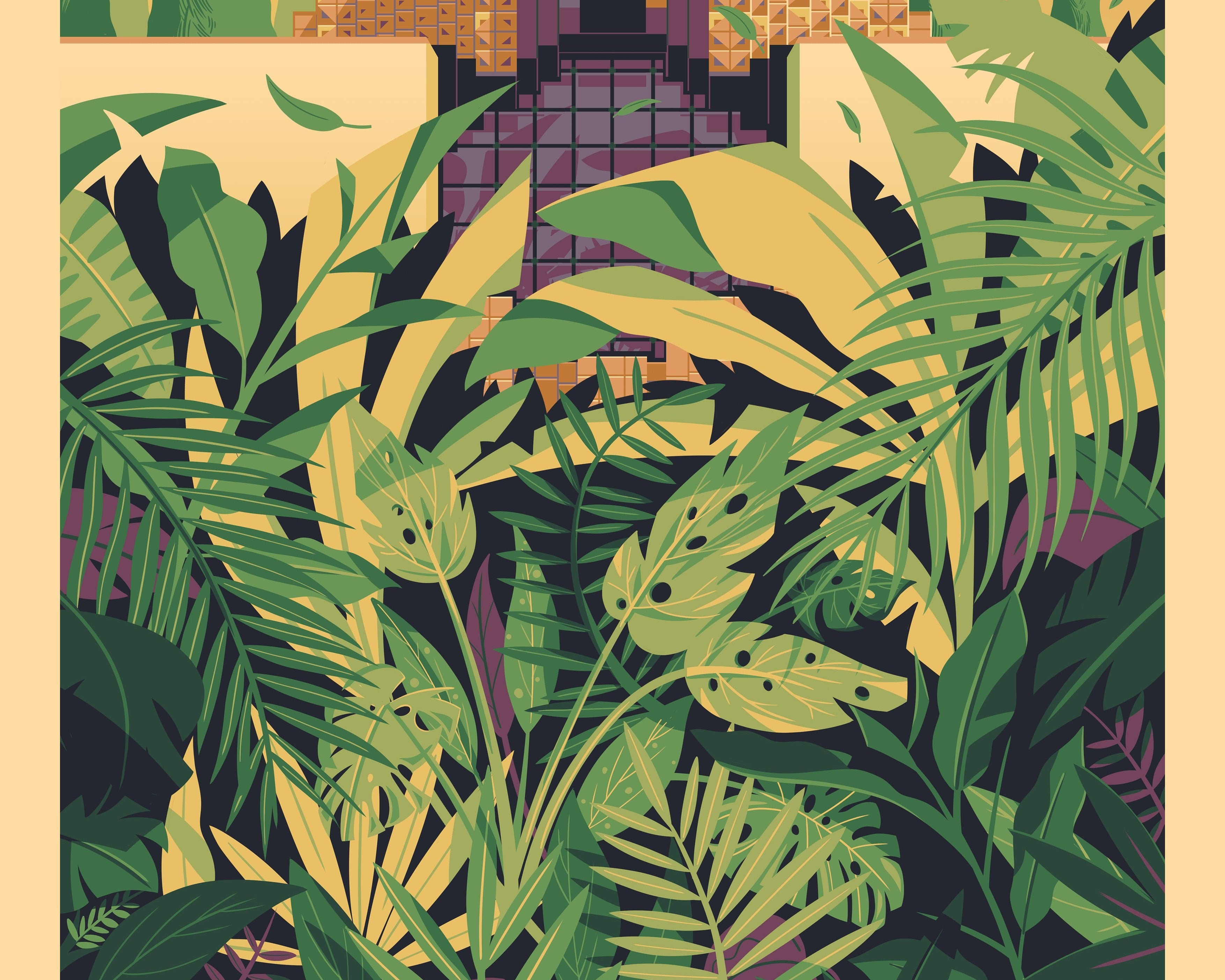 John Sowden House illustration of a Los Angeles landmark by George Townley – detailed architectural art print capturing the iconic landmark