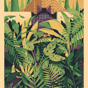 John Sowden House Illustration, Los Angeles Art Print by George Townley